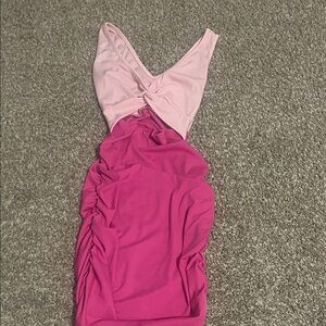 SHEIN Pink Midi Dress